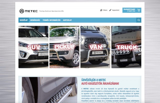 Új Virtuemart webáruház készítés a Tuning Centrum Sportservice Kft. számára